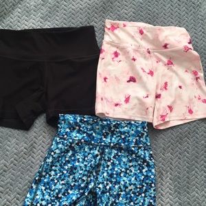 XS Bike shorts set of 3